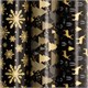 Бумага упаковочная новогодняя НАБОР 3 шт., "Black&Gold", 70х100 см, 3 дизайна, ЗОЛОТАЯ СКАЗКА, 592059 592059
