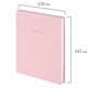 Блокнот МАЛЫЙ ФОРМАТ 110х147 мм, А6, 80 л., твердый, клетка, BRAUBERG "Minimal", розовый, 116449 116449
