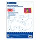 Цветная бумага А4 2-сторонняя офсетная, 8 листов, 8 цветов, на скобе, BRAUBERG, 200х283 мм, "Дождик", 116625 116625