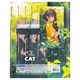 Дневник 1-11 класс 40 л., твердый, BRAUBERG, глянцевая ламинация, "Девочка и кот", 107166 107166