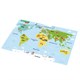 Настольное покрытие BRAUBERG KIDS, А3+, пластик, 46x33 см, "Кот-энтузиаст изучает Мир", 273619 273619