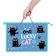 Папка на молнии с ручками ПИФАГОР А4, 1 отделение, пластик, ручки-шнурок, "Funny cats", 273353 273353 Папка на молнии с ручками ПИФАГОР А4, 1 отделение, пластик, ручки-шнурок, "Funny cats", 273353 273353