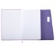 Ежедневник недатированный А5 145х215 мм, BRAUBERG "Stitch", под кожу, магнит, 160 л., сиреневый, 116589 116589
