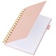 Бизнес-тетрадь на гребне А5 148х216 мм, BRAUBERG "Calipso" под кожу, резинка, клетка, 80 л., розовая, 116251 116251