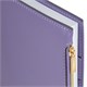 Ежедневник недатированный А5 145х220 мм, BRAUBERG "Zipline" под кожу, карман-молния,160 л., фиолетовый, 116249 116249