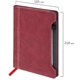 Блокнот А5 165x218 мм, BRAUBERG "Perfect", под кожу софт-тач, держатель для ручки, 80 листов, клетка, бордовый, 116616 116616