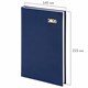 Ежедневник датированный 2026 145х215 мм, А5, STAFF, обложка бумвинил, синий, 117305 117305