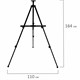 Мольберт-тренога металл переносной телескопический 110х164х91 см, чехол, BRAUBERG ART BASIC, 192576 192576 Мольберт-тренога металл переносной телескопический 110х164х91 см, чехол, BRAUBERG ART BASIC, 192576 192576