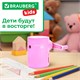 Точилка механическая BRAUBERG KIDS, для простых и цветных карандашей, корпус лавандовый, крепление к столу, 272004 272004 Точилка механическая BRAUBERG KIDS, для простых и цветных карандашей, корпус лавандовый, крепление к столу, 272004 272004