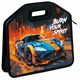 Папка-сумка ЮНЛАНДИЯ, 1 отделение, фетровые ручки, 34х30х11 см, "Race car", 273382 273382 - фото 360515