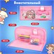 Пенал мягкий BRAUBERG KIDS, 3 отделения, кармашек на карабине, полиэстер, "Sweet friends", 22х10х7 см, 273558 273558