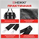 Сумка дорожная HEIKKI HANDY (ХЕЙКИ), карман на молнии, багажная лента, черная, 38х16х25 см, 273874 273874
