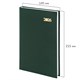 Ежедневник датированный 2026 145х215 мм, А5, STAFF, обложка бумвинил, зелёный, 117308 117308