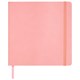 Скетчбук, слоновая кость 140 г/м2 200х200 мм, 80 л., КОЖЗАМ, резинка, BRAUBERG ART CLASSIC, пастель розовый, 116880 116880