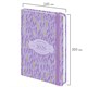 Ежедневник датированный 2026 с резинкой 145х203 мм, А5, BRAUBERG твердый, фольга, "Лаванда", 117344 117344