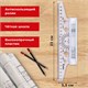 Линейка с роликом (рейсшина) 22 см, металлический ролик, картонная коробка, STAFF, 210869 210869