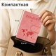 Обложка для паспорта и документов с защитой от считывания, 9 карманов, магнит, экокожа, розовая, BRAUBERG, 238755 238755