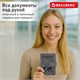 Обложка для паспорта и документов с защитой от считывания, 9 карманов, магнит, экокожа, серо-голубая, BRAUBERG, 238756 238756