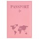 Обложка для паспорта "Passport map", экокожа soft-touch, розовая, STAFF, 238759 238759