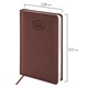 Ежедневник датированный 2026, А5, 138x213 мм, BRAUBERG "Favorite", под кожу, коричневый, 117035 117035