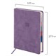Ежедневник датированный 2026 B6 125х173 мм, GALANT "Vivid", под кожу, сиреневый, 117412 117412