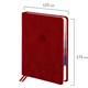 Ежедневник датированный 2026 B6 125х173 мм, GALANT "Vivid", под кожу, красный, 117413 117413