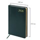 Ежедневник датированный 2026 А5 138x213 мм, BRAUBERG "Iguana", под кожу, темно-зеленый, 117058 117058