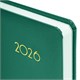 Ежедневник датированный 2026, А5, 138x213 мм, BRAUBERG "Select", балакрон, зеленый, 117083 117083
