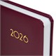 Ежедневник датированный 2026, А5, 138x213 мм, BRAUBERG "Select", балакрон, бордовый, 117084 117084