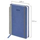 Ежедневник датированный 2026 А5 138x213 мм, BRAUBERG "Mosaic", под кожу, карман для ручки, синий, 117112 117112