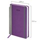 Ежедневник датированный 2026 А5 138x213 мм, BRAUBERG "Mosaic", под кожу, карман для ручки, фиолетовый, 117113 117113