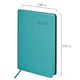 Ежедневник датированный 2026 А5 138x213 мм, BRAUBERG "Stylish", под кожу, гибкий, бирюзовый, 117098 117098