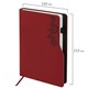 Ежедневник датированный 2026, А5, 150x213 мм, BRAUBERG "Up", под кожу, софт-тач, держатель для ручки, красный, 117120 117120