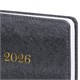 Ежедневник датированный 2026 А5 138х213 мм, BRAUBERG "Elegant", под кожу, застежка, черный, 117368 117368 Ежедневник датированный 2026 А5 138х213 мм, BRAUBERG "Elegant", под кожу, застежка, черный, 117368 117368