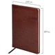 Еженедельник датированный 2026, БОЛЬШОЙ ФОРМАТ 210х297 мм, А4, BRAUBERG "Imperial", под кожу, коричневый, 117156 117156