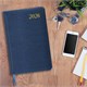 Еженедельник датированный 2026, А5, 145х215 мм, BRAUBERG "Iguana", под кожу, синий, 117170 117170