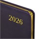 Еженедельник датированный 2026, А5, 145х215 мм, BRAUBERG "Iguana", под кожу, темно-фиолетовый, 117172 117172 Еженедельник датированный 2026, А5, 145х215 мм, BRAUBERG "Iguana", под кожу, темно-фиолетовый, 117172 117172