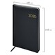Еженедельник датированный 2026, А5, 145х215 мм, BRAUBERG "Select", балакрон, черный, 117182 117182