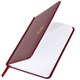Еженедельник датированный 2026, МАЛЫЙ ФОРМАТ 95х155 мм, А6, BRAUBERG "Select", балакрон, бордо, 117194 117194