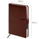 Ежедневник датированный 2026 А5 148х218 мм, GALANT "Ritter", под кожу, коричневый, 117490 117490
