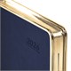 Ежедневник датированный 2026 А5 148х218 мм, GALANT "Infinity Gold", под кожу, темно-синий, 117503 117503