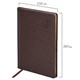 Еженедельник датированный 2026 БОЛЬШОЙ ФОРМАТ 210х297 мм, А4 BRAUBERG "Comodo", под кожу, коричневый, 117152 117152