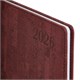 Еженедельник датированный 2026 БОЛЬШОЙ ФОРМАТ 210х297 мм, А4 BRAUBERG "Wood", под кожу, бордо, 117159 117159