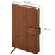 Еженедельник датированный 2026 А5 145х215 мм, BRAUBERG "Augustus", под кожу, коричневый, 117162 117162