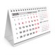 Календарь-домик настольный на гребне с бегунком, 2026 г., BRAUBERG, 160х105 мм, "Паттерн", 117270 117270