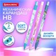 Карандаш механический цанговый 2 мм, BRAUBERG "FROST", HB, встроенная точилка, корпус ассорти, 182062 182062