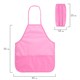 Фартук с нарукавниками для уроков труда ПИФАГОР, 3 кармана, стандартный размер, 44x55 см, розовый, 273757 273757