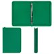 Папка объемная на молнии пластиковая на 4 кольцах, 35 мм, А4, BRAUBERG PIXEL, темно-зеленая, 0,7 мм, 273079 273079
