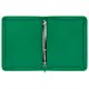 Папка объемная на молнии пластиковая на 4 кольцах, 35 мм, А4, BRAUBERG PIXEL, темно-зеленая, 0,7 мм, 273079 273079