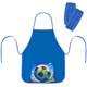 Фартук с нарукавниками для уроков труда ПИФАГОР, 1 карман, 46х54 см, "Football match", 273628 273628 - фото 370888